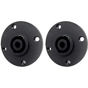 xbiez Vrouwelijke 4 Type Speakon Connector Ronde Plaat Met Metalen Insert SpeakOn Panel Mount Socket Kits Twist Plug