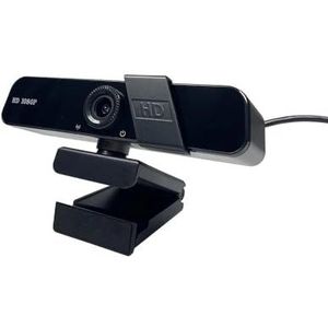Q8 1080P HD USB PC Webcam met handleiding, 120° groothoek, microfoon, privacycover, statief, Type-C, for Zoom/Skype/Live