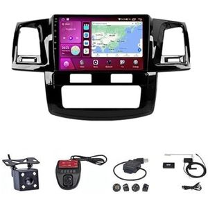 Android Double Din Car Stereo 9 Inch Touchscreen Autoradio Autotoebehoren Multimedia Stuurwielbediening met Navigatie Plug And Play Voor Toyota Fortuner Hilux 2008-2014 (Size : M100S WIFI 1G+16G)