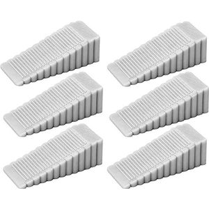 Deurstopwiggen, Vloergemonteerde deurstopper wig, antislip deurstopper(Grigio)