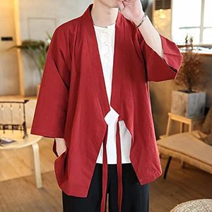 Kimono Samurai Kostuum Mannen Japanse Vest Haori Kleding Zomer Harajuku Kimono Jassen Casual Yukata