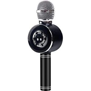 DKE Bluetooth-luidspreker Telefoon Microfoon K Song Live Microfoon Microfoon Microfoon Draadloze Bluetooth Stereo Geïntegreerde 25 * 3cm (Color : Black)