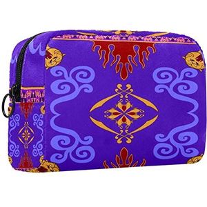 Cosmetische tas voor dames,kleine make-uptas voor portemonnee,Aladdins vliegend tapijt,Cosmetische reistas,make-uptasje