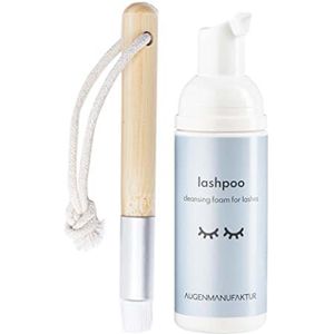 Augenmanufaktur Wimpershampoo, 50 ml, set met penseel voor wimperverlenging - oogmake-up verwijderaar