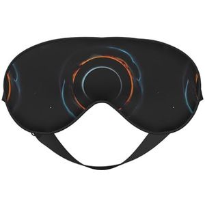 Mysterieuze Kosmische Zwarte Gaten Unisex Elastische Verstelbare Gesp Ontwerp Verduisterend Slaap Oogmasker voor Thuis Reizen Yoga Kantoor Nap