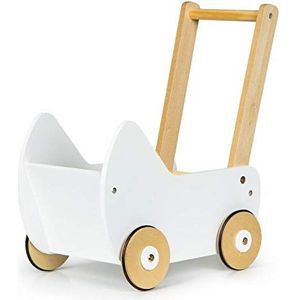 Houten poppenwagen poppenwagen van hout loopwagen Walker ECOTOYS