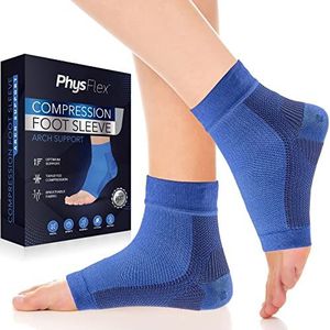 PhysFlex - Compressiekousen - Enkelcompressiemouw - 20-30 mmHg - Voor Hielspoor en Vermoeidheid