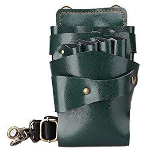 Professionele schaarpakken, Leren schaartas for het opbergen van kappersgereedschap, veelkleurig, 22 x 13,5 cm(C)