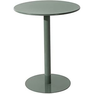 Prachtige ronde salontafel van 60x73 cm, kleine ronde tafel van ijzer, kleine eettafel voor huishoudelijk gebruik, melktheewinkel/café-onderhandelingstafel (Kleur: D)