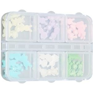 Hars Beer Nagel Charme - Lichtgewicht, Delicate Beer Patroon Decoratie in 6 Kleuren - Gemakkelijk Mee Te Nemen - Ideaal voor Manicures