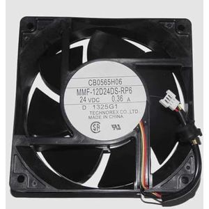 High-Performance 120mm 3-Wire DC 24V Fan - MMF-12D24DS-RP6, 0.36A, Quiet Operation