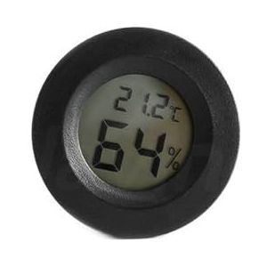 Mini Zwart Wit Digitale LCD Indoor Handige Temperatuursensor Vochtigheidsmeter Thermometer Hygrometer Gauge(Temperature humidity-01)