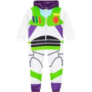 Disney Onesie | Toy Story Jungen Onesie | Buzz Lightyear Pyjama | Buzz Boys Fleece Onesie | Wit 98