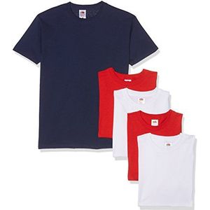 FRUIT VAN DE LOOM Heren Heavy T-Shirt (Pack van 5)