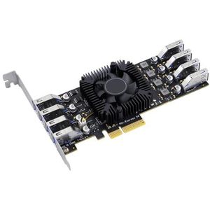 Uitbreiding PC 8Port USB3.2 PCIe uitbreidingskaart PCIExpress uitbreidingskaart Snelle gegevensoverdracht tot 5 Gbps snelle snelheid