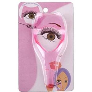 Ayrsjcl Wimpers Tools Applicator 3 in 1 Guard Wimper Guide voor Make-up Clear Plastic Wimper Card voor Vrouw Meisjes Roze