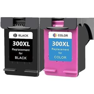 300XL inktcartridge for Deskjet D1660 D2500 D2560 D2660 D5560 F2420 F2480 F2492 printer(1Pack Bk 1Pack Color)