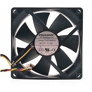 SCYHGLM Quiet Chassis Fan PV902512LBSF 2C 12V 0.16A 3Wire, Cooling Fan PV902512LBSF 90x90x25mm 3Wire