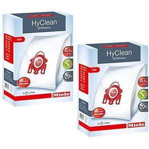2 x Miele stofzuigerzakken - FJM HyClean 3D - Efficiency voor Compact-, S700-, S4000- en S6000-serie
