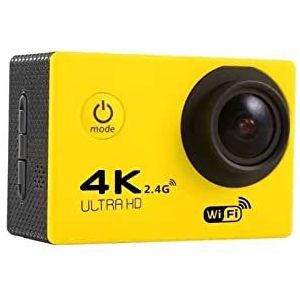 Sport DV HD Met afstandsbediening WIFI Digitale camera Waterdichte outdoor Riding Aerial Diving Camera(Color:Giallo)