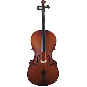 Gekleurde cello - datum rood, met zak, strik, tuin, maat 4/4 (full size). 3/4 / 1/2 /1/4 / 1/8, Cello-instrumenten (6)
