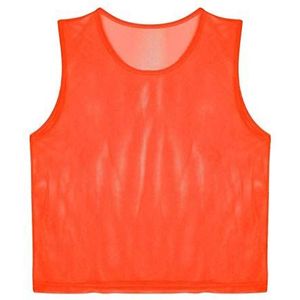 VGEBY1 Trimmage mesh trainingsvest voor volwassenen, trainingsvest, markeringshemd, vest, ademend, voor volleybal, voetbal, basketbal (rood)