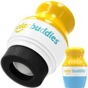 Single Solar Buddies Refillable Roll On Sponge Applicator For Kids, Adults, Families, Travel Size Holds 100ml Travel Friendly for Sunscreen, Suncream and Lotions (Blue Single) (Blue Single)