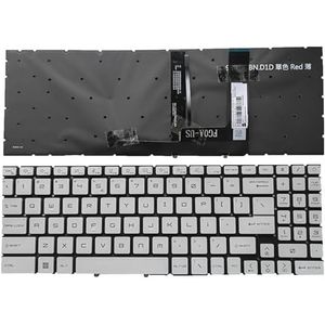 Toetsenbord voor MSI GF66 MS-1582 GF76 GL76 66 17L1 17H3 met achtergrondverlichting wit