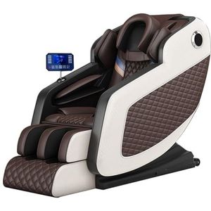 Massagestoel, tv-fauteuil met relaxfunctie, groot led-touchscreen, kantel- en verwarmingsfunctie, eenvoudige bediening, handig voor senioren(Brown)