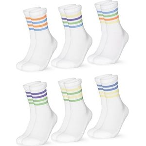 Occulto Sportsokken 'Roger'  gemengde kleuren / wit