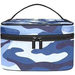 Make-up Organizer Bag, Reizen Make-up Tas Organizer Case Draagbare Cosmetische Tas voor Vrouwen en Meisjes Toiletartikelen Camouflage Camo, Meerkleurig, 22.5x15x13.8cm/8.9x5.9x5.4in