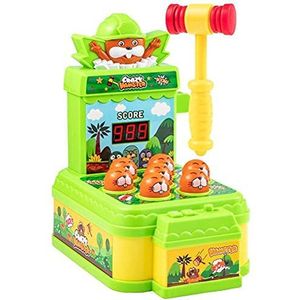 ABCDJHH Whack Game, Hit The Mole, interactief hamerspel, mini-arcadespeelgoed, interactief Montessori-speelgoed voor jongens en meisjes