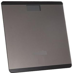 Vierkante Kleur 26cm Elektronische Weegschaal Genaamd Gehard Glas Slimme Lichaamsvetschaal Led Slimme Digitale Weegschaal Gemakkelijk Te Gebruiken(Gray)