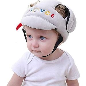 iNszkoos Baby helm, 6-36 maanden baby peuter hoofd beschermer geen bult veiligheid hoofd kussen bumper motorkap verstelbare pet, baby veiligheid hoofdbeschermer schattige hoed voor kruipen wandelen (grijs))