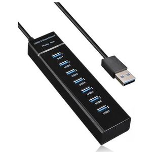 USB 3.0 5Gbps Hoge Snelheid USB Hub 4 7 Port USB Splitter Multipoort for PC Computer Docking Station adapter for Macbook PC Laptop(1.2m 7P)