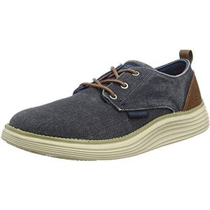 Skechers Status 2.0 Pexton bootschoenen voor heren, Navy Canvas, 40 EU