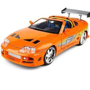 Model Speelgoedauto 1:24 Speelgoedlegering Auto Diecasts Speelgoedvoertuigen Automodel Miniatuurschaalmodel Autospeelgoed (Color : Orange)