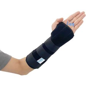 TANDCF Unisex dubbele fixatie polsbrace voor carpaal tunnel, verstelbare nachtelijke polssteun brace met spalken, armcompressie handsteun voor verwondingen, artritis, polspijn, verstuiking, sport