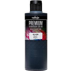 Vallejo : Premium Airbrush Paint : 200ml : Black