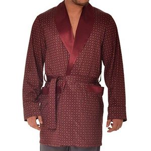 Heren ochtendjas - Revise Brais RE-503 - kort - dun en licht, bordeauxrood, M