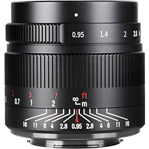 7artisans 35mm f0.95 Groot diafragma APS-C spiegelloze camera's Lens Compact voor Fuji X-T1 X-T2 X-T3 X-T20 X-T30 X-E1 X-E2 X-E3