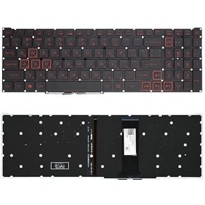 PT-BR Brazilië VS RU verlicht toetsenbord voor Acer voor Nitro 5 AN515-54 AN515-43 AN517-52 AN517-51 AN517-54 AN715-51 Spanje(RU Red Word Backlit)