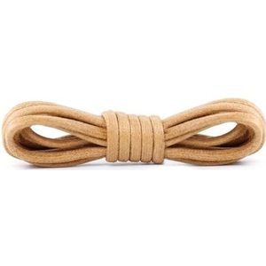 schoenveters, 1 paar ronde touw veters katoen gewaxte schoenveters laarzen veters for schoenen kleding schoenen schoen strings(Khaki,160cm)