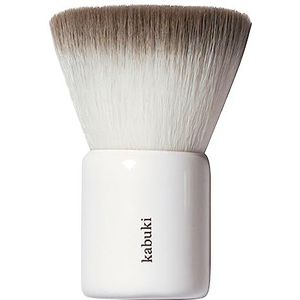 Ere Perez - Natuurlijke Eco Vegan Kabuki Make-up Borstel | Multifunctioneel Voor Poeder + Crème | Veganistische Nylon Varkenshaar, Wreedheidvrij, Schone Schoonheid