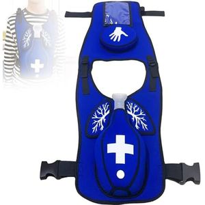 anti-verstikkingsapparaat, Simulatie Trainingsvest Draagbaar CPR EHBO Trainingsmodel met Rugklap Verstikking for Onderwijsdemonstraties, Volwassenen(Child)
