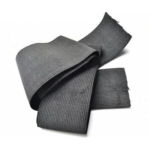 5Yards elastische band naaien kleding broek stretch riem kledingstuk DIY stof tailleband accessoires wit zwart 3,0 mm-50 mm-50 mm zwart