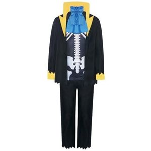 Anime Burukku-cosplaykostuum,uniform Halloween Kerst Maskerade Bal Pak voor Volwassen Man (Color : Black, Size : L)