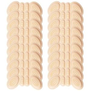 Heel Pads for Shoes Zelfklevende hielkussentjes, volledig bedekkende hielvulkussens voor losse schoenen, voorkomen dat de hiel wegglijdt, wrijft, blaren, voetpijn (Color : Beige, Size : 20pcs)