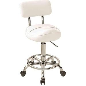 JAVPTAV Zadel, hydraulische kruk met rugleuning van kunstleer, draaibaar, in hoogte verstelbaar van 53 tot 73 cm, voor tandstylisten en tatoeëerders, kleur 3
