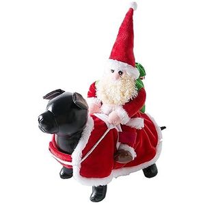 Kerstman Hond Kostuum Kerst Huisdier Kleding, Puppy Kerstman Trui Jas Jumpsuit Kleding Voor Kleine Medium Honden Katten Party Cosplay
